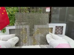 Crimp κλειδαριών ODM PVD υφαμένο χαλκός πλέγμα καλωδίων 3.2mm πλέγμα μετάλλων χωρισμάτων