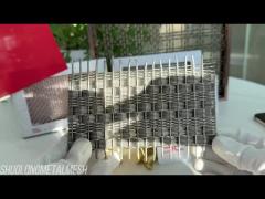 Υφαμένο αρχιτεκτονικό διακοσμητικό SGS 4.5mm ανοξείδωτου πλέγματος οθόνης πυκνά