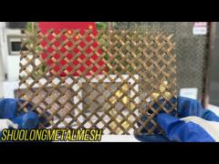 Decoratief Geweven Gouden Draadnetwerk 2m OEM SGS