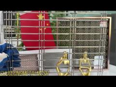 PVD 304 Roestvrij staal Architecturale Geweven Draad Mesh Interior Decoration