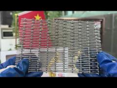 Het aluminium plooide 3.3mm Decoratieve Geweven Draad Mesh Anodizing