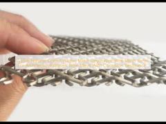 SS316 Natuurlijke Kleur Geweven Gaas Decoratief Draadgaas Paneel Corrosiebestendigheid