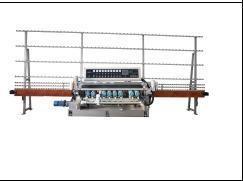 China Vertical Glass Straight Line Beveling Machine  With 9 Grinding Head for sale