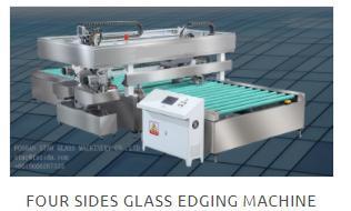 China PLC Control Glass Edging Machine for Automatic Four Side Polishing of 4-10 mm Glass for sale
