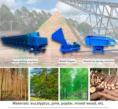 China 380V 3000KG máquina de descascar madeira taxa de descascagem 95% à venda