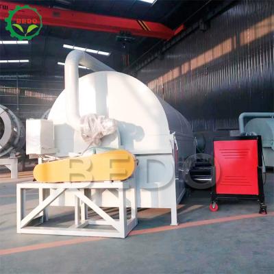 China 4kw Rotary Sawdust Dryer Machine Voor Meubelfabriek Plywoodfabriek Te koop