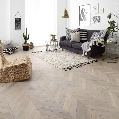 China Eco-Friendly Fishbone Oak Engineered Wood Flooring Durable and Stylish for Living Room for sale