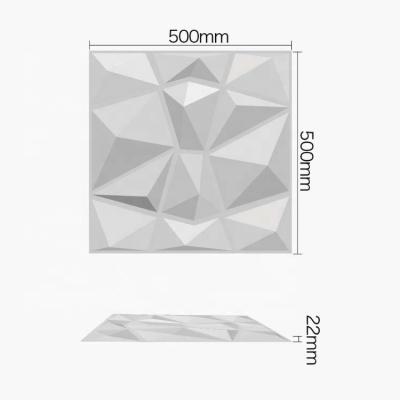 China 2023 Panel de pared 3D de PVC de alto brillo para sala de estar de lujo TV de fondo en Direct en venta