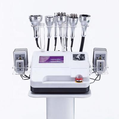 China 8 in 1 cavitation 80K 40k  cavitation vacuum rf body slimming machine For beauty salons for sale