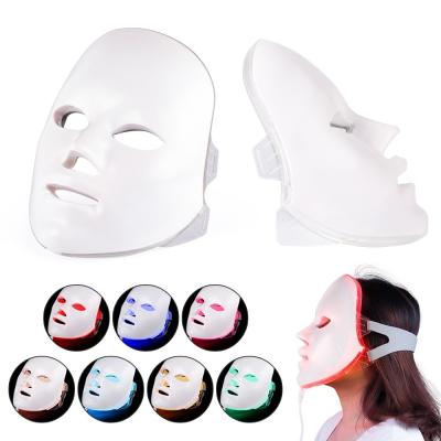 China 10W LED Face Mask PDT Photon 7 Colors Shield Facial Mask Led Light Therapy for sale