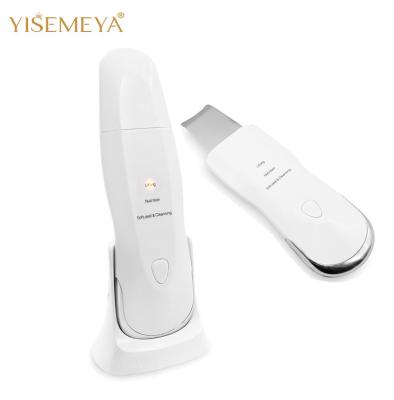 China Portable Shovel Ultrasonic Skin Scrubber Cleanser Rechargeable Electric Facial Dead Skin Peeling Machine for sale