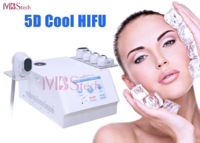 China 5 Cooling Cartridges Cold Skin Painless Face Lifting 5D HIFU for sale