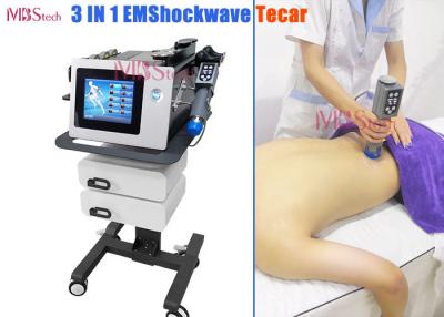 China 3 IN 1 Tecar EMS Extracorporeal Shock Wave Machine for sale