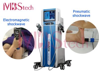 China Magnetic Pneumatic Double Channel Shockwave Therapy Machine for sale