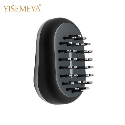 China Home Use Mini Hair Comb Brush Improve Hair Growth ABS Stainless Steel Bar Massage Comb Brush for sale