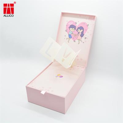 China Customized Rigid Cardboard Paper Gift Luxury Cardboard Magnetic Folding Gift Box for sale
