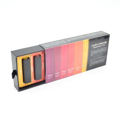 China caja de empaquetado de la barra de labios 6pcs, cartulina del ISO que resbala la caja del cajón en venta