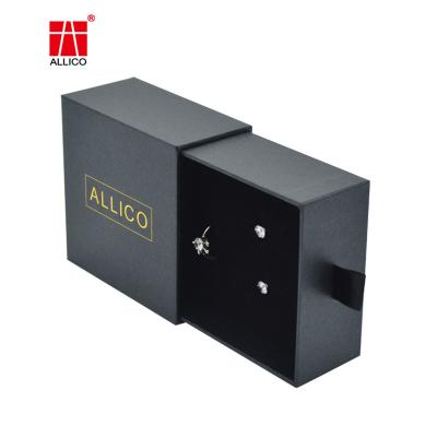 China Cardboard Sliding Drawer Gift Boxes for Rings Pendants Earrings Necklaces for sale