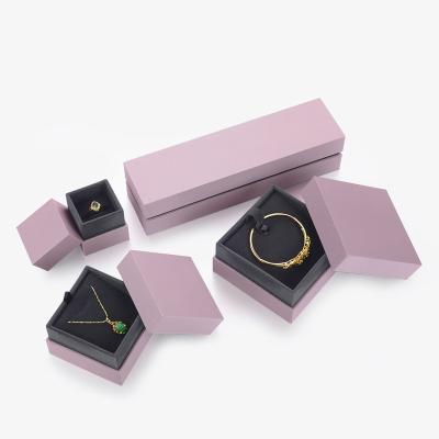 China Purple Cardboard Jewelry Gift Box 3.5 X 2.5 X 1.5inch For Bracelet for sale
