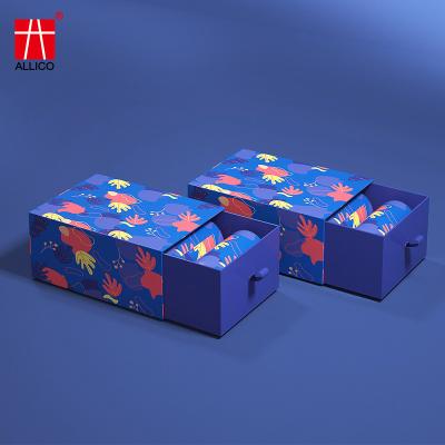 China Laminated Board Foldable Sliding Drawer Gift Boxes Customized Logo for sale