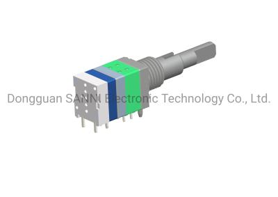 China Muesca dual rotatoria absoluta del codificador de eje 16 integrada con el interruptor del empuje en venta