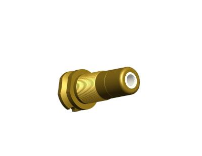 China RCA01-001 Stereo Female RCA Jack , Single RCA Connector Gold Plating for sale