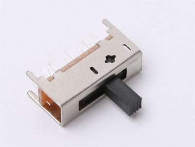 China SS25D01 SPDT Slide Switch 2 Pole 5 Position DIP PCB Soldering Type for sale