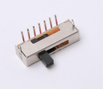 China Smooth Miniature Slide Switch SPDT 1 Pole 5 Position SS15E11 for sale