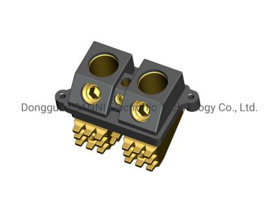 China Gray Barrier Terminal Block With 10.2Mm Height And 2P-24P Contacts for sale