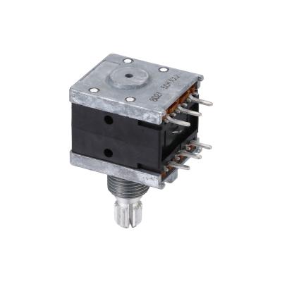 China 18 Type Double Potentiometer A50k 6 Shank With Thread Length 15MM Flower Step 21 Points for sale