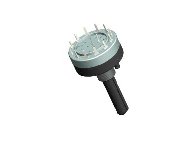 China Round Custom Potentiometer Knobs With 6mm Shaft Diameter And Option Markings à venda