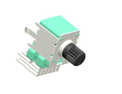 China Performance Rotary Adjustable Resistor 500VAC 6mm Resistência de isolamento do eixo 100MΩ Plástico/Metal. à venda
