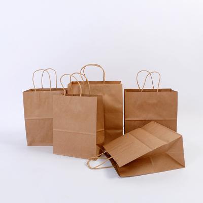 China Recyclable CE Certificated Custom Paper Craft Brown Shopping Bag Approved for sale