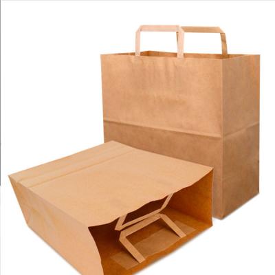 China Wholesale Price Recyclable Custom Brown Custom Craft Shopping Bag Clothes Bag Food Eco Friendly Bag for sale