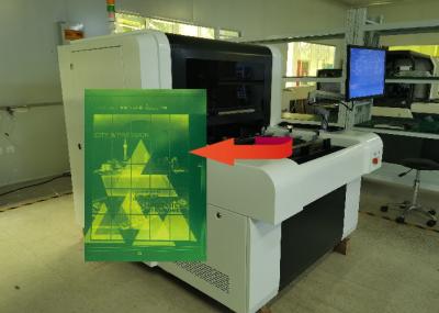 Китай компьютер ткани 2540dpi для того чтобы экранировать лазер машины УЛЬТРАФИОЛЕТОВЫЙ продается