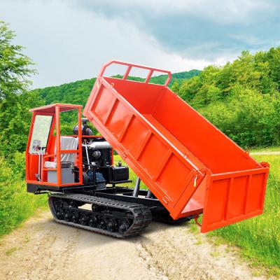 China 6 Tons Crawler Dumper Truck Mini Hydraulic Weichai Diesel Engine Powered for Garden Palm Farm for sale