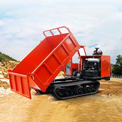 China High-Performance 5 Ton Crawler Dumper Truck with Rubber Tracks for sale