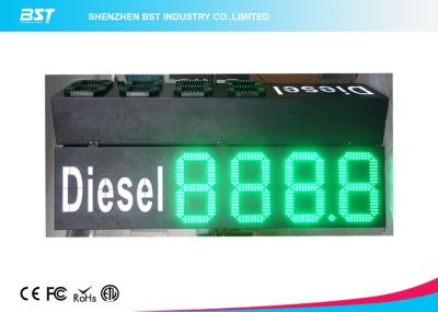 Κίνα Συνήθεια 10» πράσινα σημάδια τιμών βενζινάδικων ψηφιακά για να επιδείξει τις καθημερινές τιμές προς πώληση