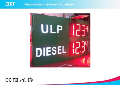 China Brilho alto sinal conduzido exterior Lightbox do preço da gasolina de 18 polegadas à venda