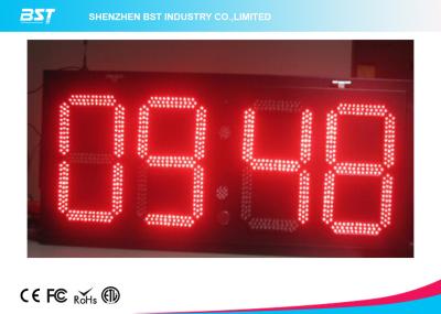 China Electronic Outdoor Large Led Digital Wall Clock Timer , Waterproof IP67 for sale