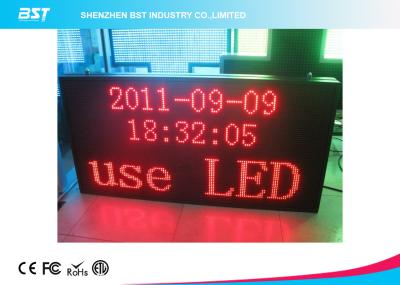 China P7.62 Matrix Red Indoor Led Moving Message Sign With Aluminum Frame / USB Control for sale