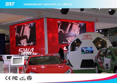 China Kundenspezifische Innenwerbung des Aluminium-P3.91 HD des Schwarz-LED führte Bildschirm für Automobilausstellung zu verkaufen