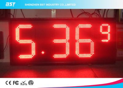 China Exhibición llevada semi al aire libre del precio de la gasolina del rojo con el alto brillo 5000cd/sqm en venta