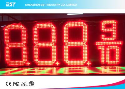 China Outdoor Waterproof LED Gas Price Display High Brightness For Gas / Petrol Station for sale