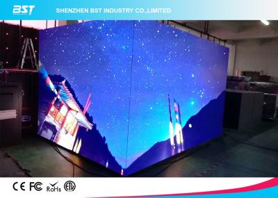 China Paredes video interiores inconsútiles de Splici LED, los paneles de pantalla LED grandes P3mm ángulo de 90 grados en venta