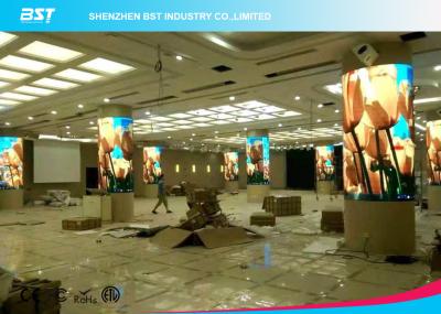China Full Color Flexible LED Screen Display / Flexible LED Video Panels 1500 Nits /Sqm for sale