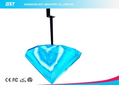 China Pantalla LED flexible de alta resolución para el tipo casero forma de la ejecución del diamante en venta