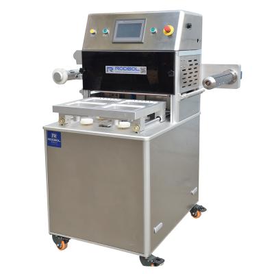 China Semi Automatic Map Tray Sealing Machine Skin Packaging Equipment Stainless Steel for sale