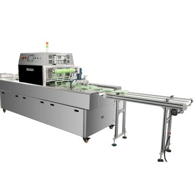 China Stable MAP Tray Sealing Machine Fully Automated For Plastic Trays Packing for sale