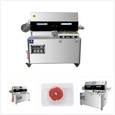 China Touch Screen Vacuum Tray Sealing Machine Japan Omron Electronic Control System for sale